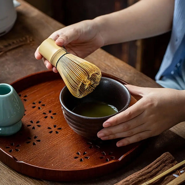 Matcha Tea Tools Bamboo Brush Whisk Japanese Tea Set Matcha Tea Powder Bamboo Useful Brush Tools Kitchen Accessories