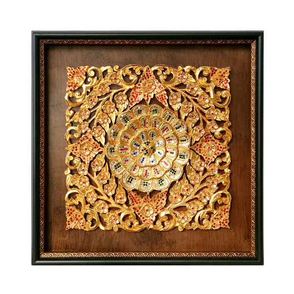 Southeast Asian Style Wooden Wall Carving