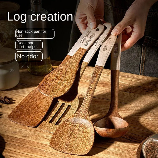 Wenge Wood Spatula Non-Stick Pan For Household Kitchen Special Wooden Kitchenware Wooden Spoon High TemperatureResistant Spatula