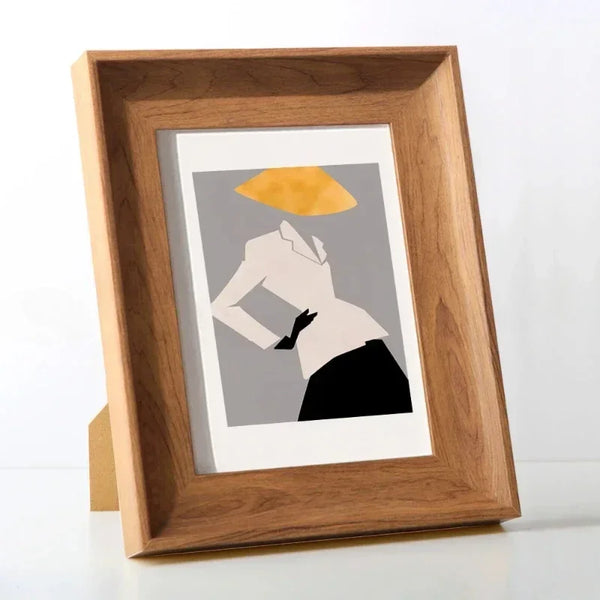 Wooden Photo Frame 5/6/7/8/10 Inch A4 Size Wood Photograph for Family Lovers Display Personalize Picture Festival Decoration